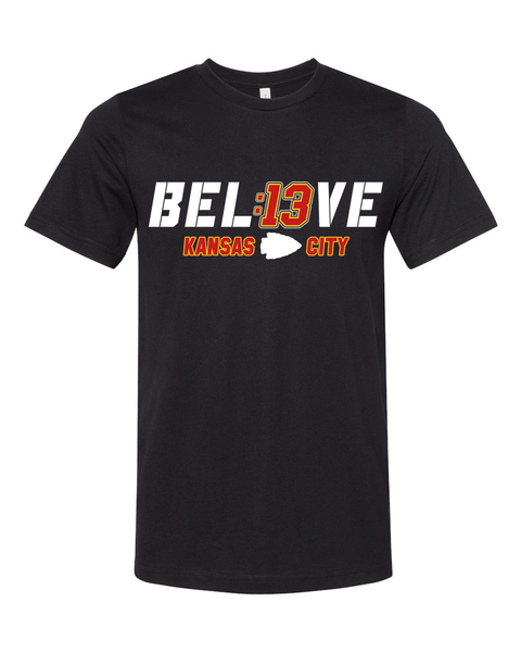 BEL13VE, 13 Seconds, Kansas City, Kc: Short-Sleeve Unisex T-Shirt